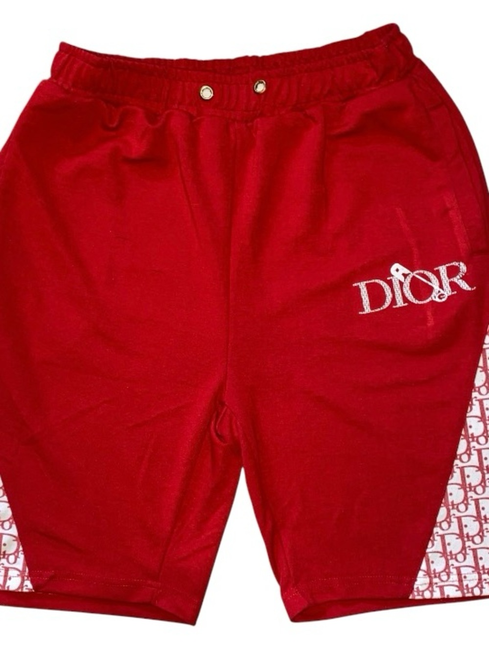 Christian Dior Paris REPS Red Athletic Shorts Mens Size XXL (C)